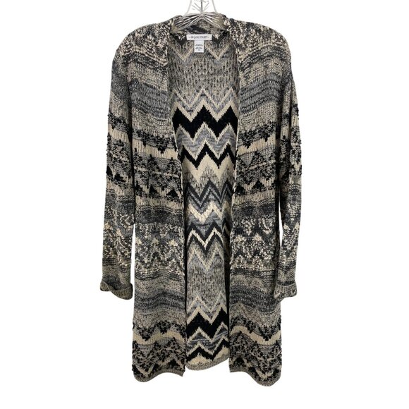 99 Jane Street Womens SIze Medium Multicolor Open Front Long Sleeve Cardigan - Picture 1 of 10
